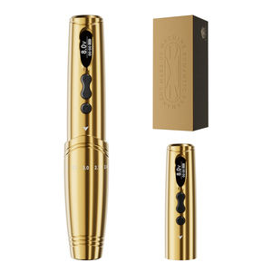 Wholesale Latest Design Permanent Makeup Machine Set Hot Seller Gold Color Low Noise Wireless <strong>Microblading</strong> Tattoo Machine Pen - Product Image 2