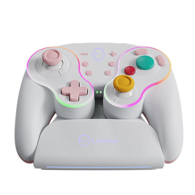 LinYuvo Hall Joystick Hall Joystick Wired Controller With Mechanical Button for N Switch/OLED