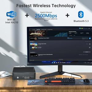 Mini PC Core I9-9880H 8C/16T 4.8GHz 64GB DDR4 2TB SSD Windows 11 Pro DP/ 4K 60Hz - Product Image 5