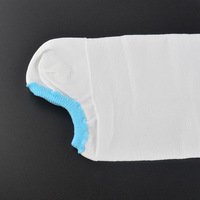 Bas de compression anti-embolie Aofit, chaussettes à bout ouvert avec trou d'inspection pour les orteils, nylon blanc, chaussettes de compression
