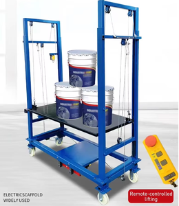 Konstruksi perancah listrik baru Lift <span class=keywords><strong>Platform</strong></span> baja elektrik perancah Hoist Lift dengan tali kawat Sling - Product Image 2
