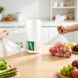 Food Grade Transparent <b>Plastic</b> Roll Film, Custom <b>Clear</b> Produce Roll <b>Bag</b> for Fresh Vegetables & Fruit - Product Image 2