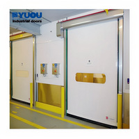 Porte roulante PVC rapide à fermeture éclair, avec capteur micro-ondes protecteur et servomoteur