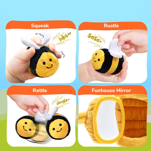 Nuevo Diseño de Juguete de Peluche Suave, Mini Juguete de Peluche en Forma de Colmena, Figura de Acción, Juguetes Sensoriales Montessori para Niños Pequeños de 0 a 3 Años - Product Image 4