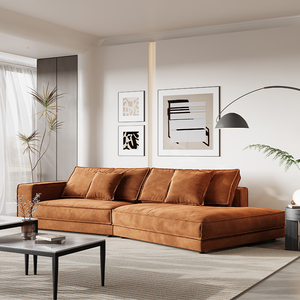 Sofá Esquinero de Perfil Bajo, Estilo Retro Vintage <span class=keywords><strong>Budapest</strong></span>, Moderno de Mediados de Siglo, para Vestíbulo de <span class=keywords><strong>Hotel</strong></span> o Área de Recepción, Superventas - Product Image 3