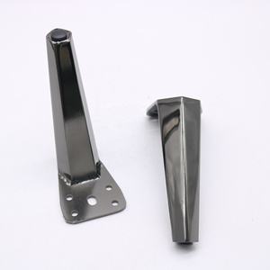 Patas de Sofá Negras/Doradas, Herrajes para Muebles, Patas de Hierro para Sofá, Reposapiés Negro - Product Image 3