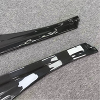 Side Skirt Serat Karbon Kering Gaya Vors untuk McLaren 720S Coupe Spider 2017-2023 Panel Rocker Aero Extension Body Kit