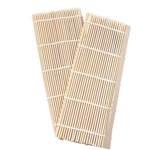 Esterilla enrollable de bambú para hacer <span class=keywords><strong>Sushi</strong></span>, utensilios de cocina, rodillos de arroz, comida japonesa, rollo de arroz, accesorios de cocina, 24x24CM - Product Image 2