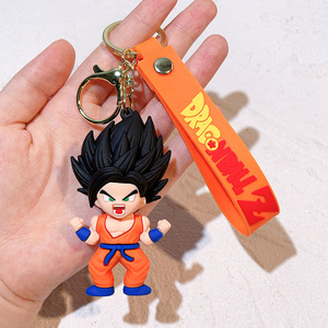 <span class=keywords><strong>Porte</strong></span>-clés 3D Anime <span class=keywords><strong>Dragon</strong></span> <span class=keywords><strong>Ball</strong></span> Saiyan Goku Vegeta en caoutchouc souple PVC, pendentif dessin animé, breloque, 1900 Designs - Product Image 6