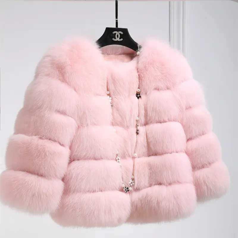 wholesale Hot Faux fur coat Sale Hooded Women faux Fur letter Bomber Jacket Warm Overcoat Fur Coat -