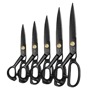 Ciseaux de couturière professionnels de 10 pouces, robustes, de qualité industrielle, pour le cuir, la couture, la confection, à bord dentelé, bricolage - Product Image 4