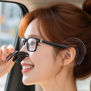แว่นตากันแดดอัจฉริยะแบบแม่เหล็กโพลาไรซ์อเนกประสงค์<span class=keywords><strong>แปล</strong></span>งสัญญาณเสียง 3 มิติจาก AI - Product Image 2