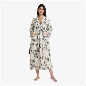 Quick-drying Bath Robes Custom Cotton Robe Robes Luxury Dress Two Pieces Sleepwear Custom Night Wear for <b>Women</b> Clothes Vietnam - Product Image 1