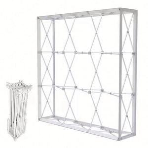 Aluminum <b>Frame</b> Collapsible Fabric Display Stand SEG Advertising Light Box Pop up Backlit <b>Backdrop</b> Exhibition Stand - Product Image 2