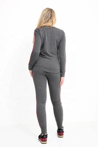 Venta caliente de diseño de calidad superior mejor precio puro Lado de algodón de las mujeres trajes de sudor - Product Image 5