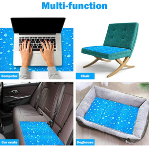 Alfombra refrescante para perros con diseño de cuentas, colchoneta de verano, manta para sofá, cama transpirable para perros, alfombra lavable y de secado rápido para mascotas, productos para perros para el coche. - Product Image 5