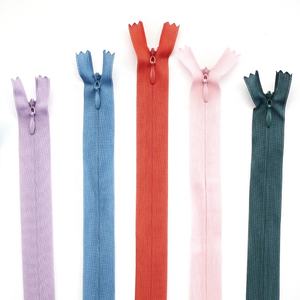 Cerniera di chiusura invisibile in Nylon a doppia fascia 3 # cerniere invisibili nascoste <span class=keywords><strong>Vos</strong></span> per indumenti biancheria da letto giocattolo in Nylon cerniera invisibile 50 cm - Product Image 6