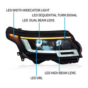 Para el último modelo Range <span class=keywords><strong>Rover</strong></span> más popular 2018-2022 con faros LED, 12V, blanco, condición de temperatura de color de 8000K. - Product Image 3