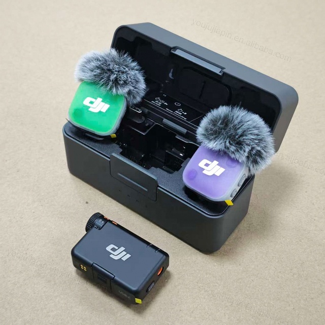DJI Mic Mini 2 Wireless Mic(2 TX + 1 RX + Charging Case) Compatible iPhone Android Camera 48H Battery for Vlog Interview Live
