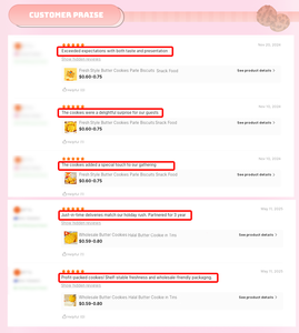 ขนมบิสกิตพรีเมียมรสหวาน ขายส่ง เนื้อกรอบ รสช็อกโกแลตคู่ ช็อกโกแลตชิป คุกกี้ สำหรับงานปาร์ตี้ แบ่ง<span class=keywords><strong>ป</strong></span>ันกันได้ ขนมสำหรับเด็ก - Product Image 6