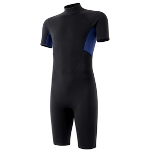 السباحة النسائية 2/3 واقية من البرد قطعة واحدة أكمام قصيرة شتوية رطبة السباحة الغوص الحماية من الشمس ركوب الأمواج - Product Image 2