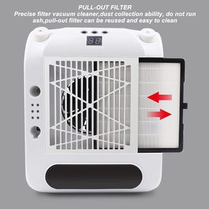 เครื่องอบเล็บมัลติฟังก์ชั่น 6 in 1 48w 35000RPM พร้อมฟิลเตอร์แบบดึงออกได้ ที่วางมือ และเครื่องดูดฝุ่นสำหรับร้านทำเล็บ - Product Image 2