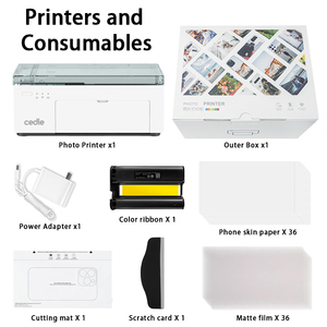 Máy in <span class=keywords><strong>mini</strong></span> tự làm điện thoại di động da trở lại phim ảnh in nhiệt máy in thăng hoa máy in giấy nhiệt - Product Image 6
