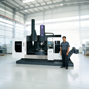 Motor Servo de Alto Rendimiento con Posicionamiento Preciso para Piezas Mecánicas a Gran Escala, Torno CNC Vertical de Precisión - Product Image 1