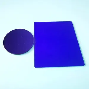 Optische Glas Vis Hoge Transmissie Donkerblauwe Kleur QB29 QB4 Kleur Glas Filter
