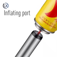 Luxin Bleu Jet Flamme Briquet Rechargeable Butane Gaz Stylo Coupe-Vent Sécurité Serrure Camping Torche pour Cigarette BBQ Cigare Métal Personnalisé