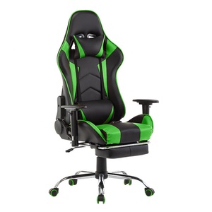 Prix <span class=keywords><strong>d</strong></span>'usine Chaise de jeu pour ordinateur PC Chaise de jeu de course de massage Silla <span class=keywords><strong>Gamer</strong></span> en cuir PU avec repose-pieds - Product Image 3