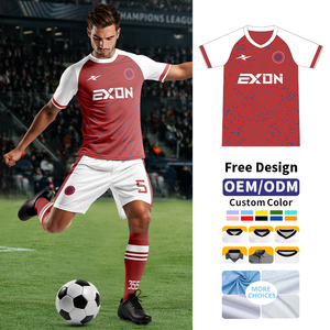 Maglia da <span class=keywords><strong>Calcio</strong></span> Retrò Personalizzata EXON Elite Heritage Vintage Opaca 180g con Dettagli sul Colletto Edizione da Collezione - Product Image 1
