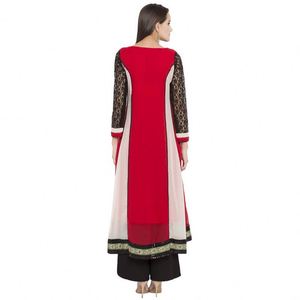 Stile semplice all'ingrosso <span class=keywords><strong>Sari</strong></span> tessuti romanzo Pakistani ragazze immagini Abaya disegni per abiti Anarkali - Product Image 5