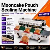 Machine de scellage thermique portable pour sacs d'emballage alimentaire en plastique avec impression de date, pour sacs de pain et de thé