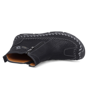 Scarpe da Trekking per <span class=keywords><strong>Uomo</strong></span> Personalizzabili <span class=keywords><strong>con</strong></span> Logo OEM, Stile Vintage, Antiscivolo, <span class=keywords><strong>con</strong></span> <span class=keywords><strong>Cerniera</strong></span> e Cuciture alla Moda, Alta Qualità - Product Image 2