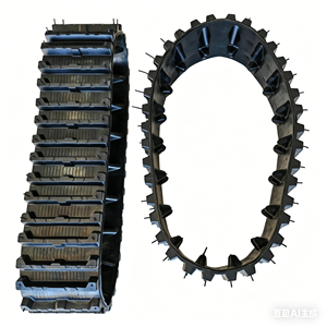 Chenilles en <span class=keywords><strong>caoutchouc</strong></span> pour mini-excavatrice, motoculteur, souffleuse à neige, tondeuse à gazon, machines de construction et agricoles - Product Image 2