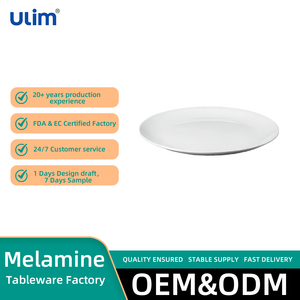 Vajilla al por Mayor, Platos para Comida, Bandejas, Vajilla Redonda de Melamina, Platos de Melamina Blancos, Vajilla, Platos de <span class=keywords><strong>Restaurante</strong></span> - Product Image 1