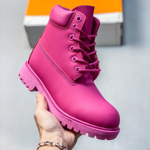 Bottes utilitaires unisexes haut de gamme en nubuck pour l'extérieur, avec soutien amorti, fermeture à lacets, style trail et urbain - Product Image 4