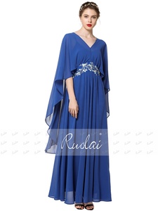 Ruolai BWC1017 simple A-ligne col en V broderie avec <span class=keywords><strong>veste</strong></span> robes de <span class=keywords><strong>demoiselle</strong></span> <span class=keywords><strong>d</strong></span>'<span class=keywords><strong>honneur</strong></span> pour femme - Product Image 4