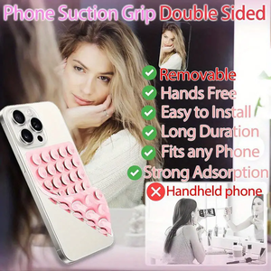Mạnh Mẽ Grip Hai Mặt Silicone Cốc Hút Điện Thoại Trường Hợp Chủ Hands-Free Đứng Di Động Phụ Kiện Cho Ảnh Tự Chụp Và Video - Product Image 4