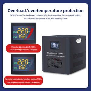 Stabilisateur de tension monophasé AC Relay <span class=keywords><strong>Tronic</strong></span> 90V 3000W 3kVA avec moteur servo et protection contre les surcharges et les courts-circuits - Product Image 4