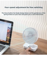 D606Y nouvelle tendance Mini Rechargeable automatique tête secouant ventilateur pratique bureau charge Portable refroidissement par Air pour hôtel en plein air