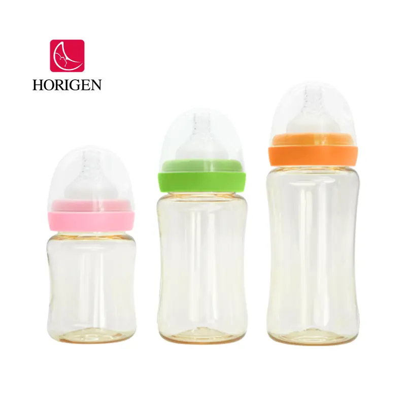 Pabrik Whosale Bayi Alami Makan PPSU BPA Gratis Botol Leher Leher Hadiah Set Anti Kolik Plastik