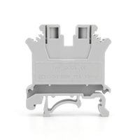 Bloc de jonction traversant UK10N UK10N 10mm² à connexion par vis, connecteur d'alimentation, bloc de jonction sur rail DIN pour contrôle industriel