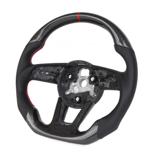 Volant de voiture personnalisé en fibre de carbone véritable fait main, adapté aux <span class=keywords><strong>Audi</strong></span> <span class=keywords><strong>A4</strong></span> 2021 <span class=keywords><strong>2022</strong></span> 2023 2024, A5 19-25, A3 - Product Image 3