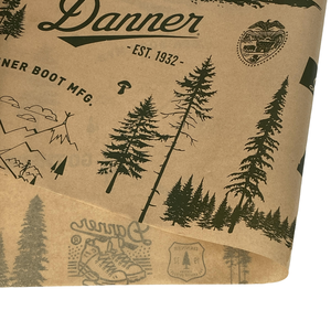 Customized Monochrome <b>Blue</b> Pattern <b>Wrapping</b> <b>Paper</b> Fancy Offset Printed Various Sizes for Product Packaging Materials - Product Image 5