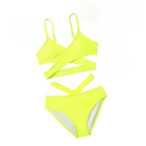 Conjunto de Bikini de Lujo para Mujer 2024, Corte Alto, Espalda Descubierta, Logotipo Personalizado, Traje de Baño de Alta Calidad con Pedrería, Dos Piezas - Product Image 3