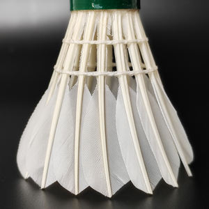 ลูกแบดมินตัน DunRun <span class=keywords><strong>DR</strong></span>-07 สำหรับฝึกซ้อมระดับมืออาชีพ  ขนนกห่านแท้  แบบตรง  2 ชั้น  แกนไม้ก๊อก  รับสกรีนโลโก้ - Product Image 5