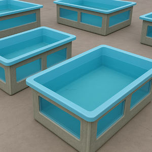 Estanque de fibra de vidrio preformado personalizado y pecera <span class=keywords><strong>piscina</strong></span> de fibra de vidrio amigable con el suelo para amantes de los peces - Product Image 6