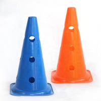 Cônes de football d'agilité en plastique 38 cm, flexibles pour l'intérieur et l'extérieur, pour l'entraînement, les activités de groupe, les exercices de signalisation, couleur personnalisable